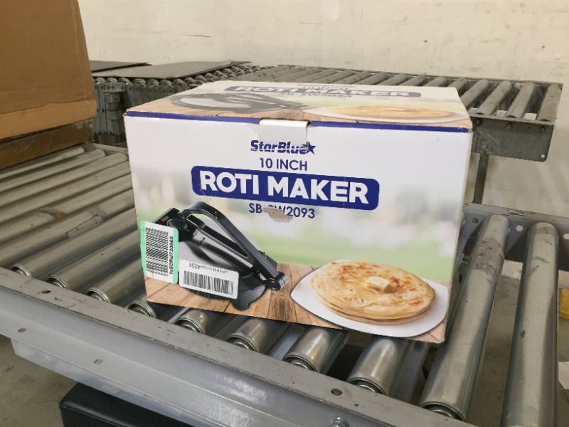 Photo 3 of 10inch Roti Maker by StarBlue with FREE Roti Warmer - The automatic Stainless Steel Non-Stick Electric machine to make Indian style Chapati, Tortilla, Roti AC 110V 50/60Hz 1200W SB-SW2093