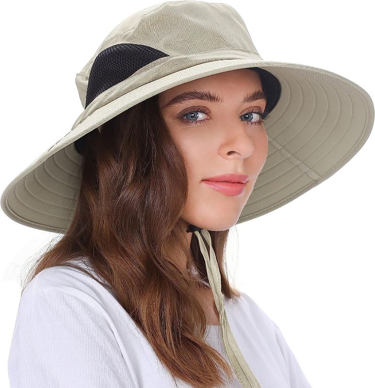 Photo 1 of EINSKEY Sun Hat for Men/Women, Waterproof Wide Brim Bucket Hat Foldable Boonie Hat for Fishing Hiking Garden Safari Beach
