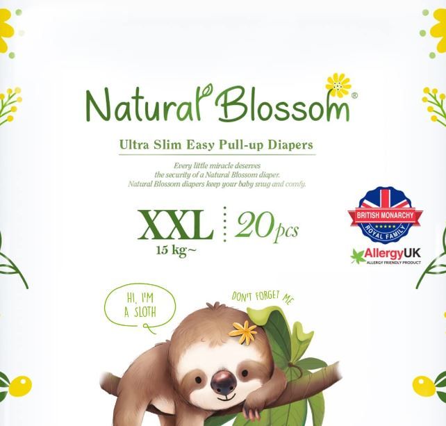 Photo 1 of Natural Blossom Easy Pull-up Diaper Pants | Size (6) 4T-5T (33 lbs+) | 20 count