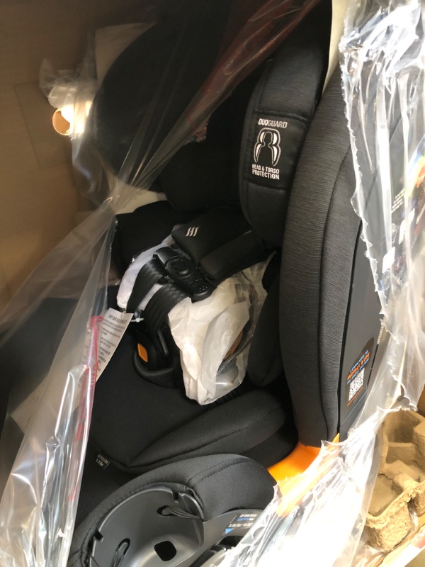 Photo 3 of Chicco OneFit ClearTex All-in-One Car Seat, Rear-Facing Seat for Infants 5-40 lbs, Forward-Facing Car Seat 25-65 lbs, Booster 40-100 lbs, Convertible Car Seat | Obsidian/Black