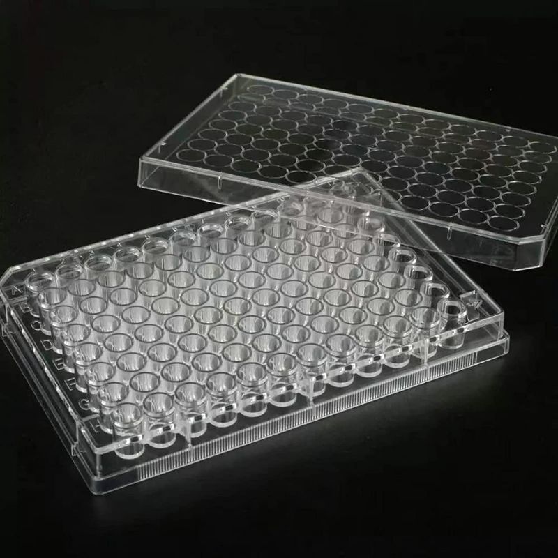 Photo 1 of 96 WELL CULTURE PLATE - CULTURE PLATE 96 WELL - WITH LID, FLAT BOTTOM, INDIVIDUAL PACK (PACK OF 10) EXP 2025 (SEALED/ STERILE)
