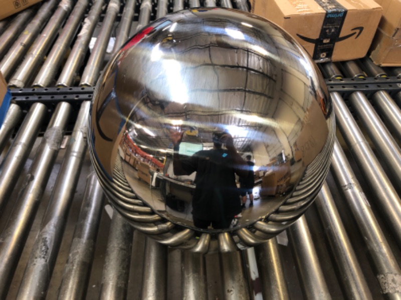 Photo 1 of decorative chrome/reflective sphere