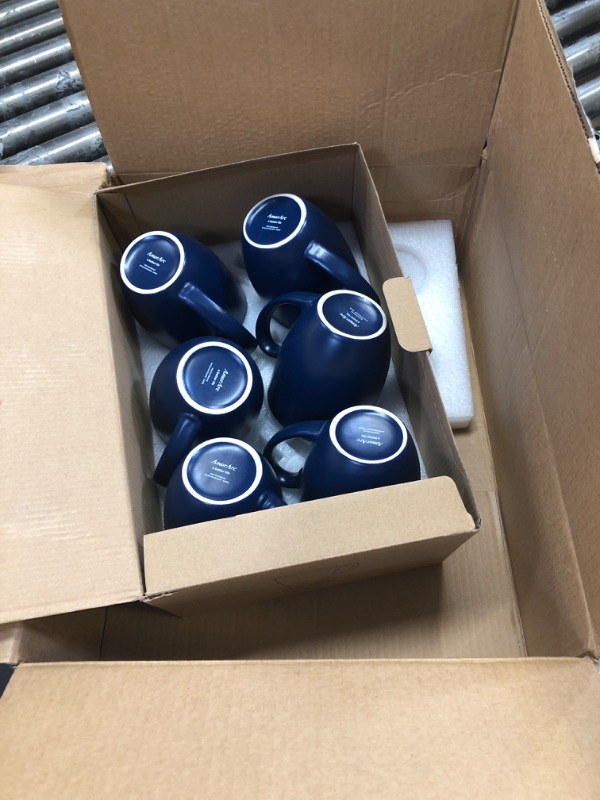 Photo 1 of 6 PACK OF DARK BLUE MUGS 