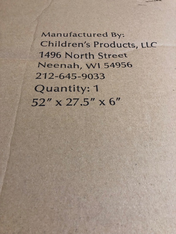 Photo 1 of BABY CRIB MATTRESS 52" X 27" X 6" WITH HEARTS / HAS A MINOR DENT IN THE MIDDLE FROM NEING FOLDED / POSSIBLY USED ************