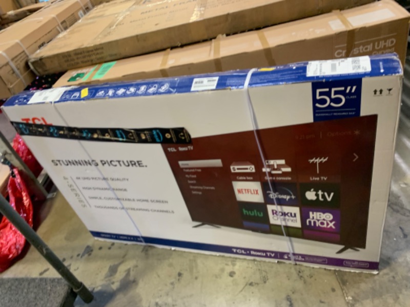 Photo 2 of TCL 55" Class 4-Series 4K UHD HDR Smart Roku TV(Wi-Fi, RF, USB, Ethernet, HDMI) - 55S455 55-inch