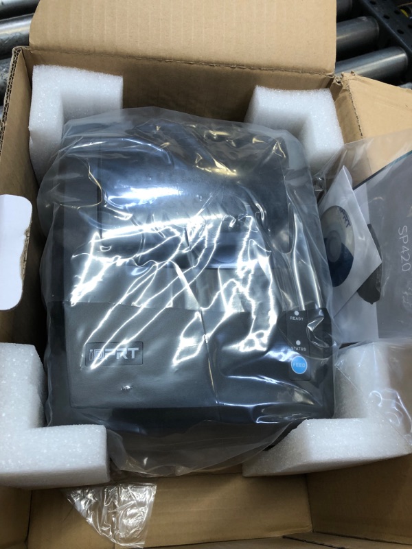 Photo 1 of iDPRT Thermal Label Printer, Label Maker for Shipping Packages & Small Business, Built-in Holder Shipping Label Printer SP420, Support 2" - 4.65" Monochrome Label Maker Compatible with Win, Mac&Linux
