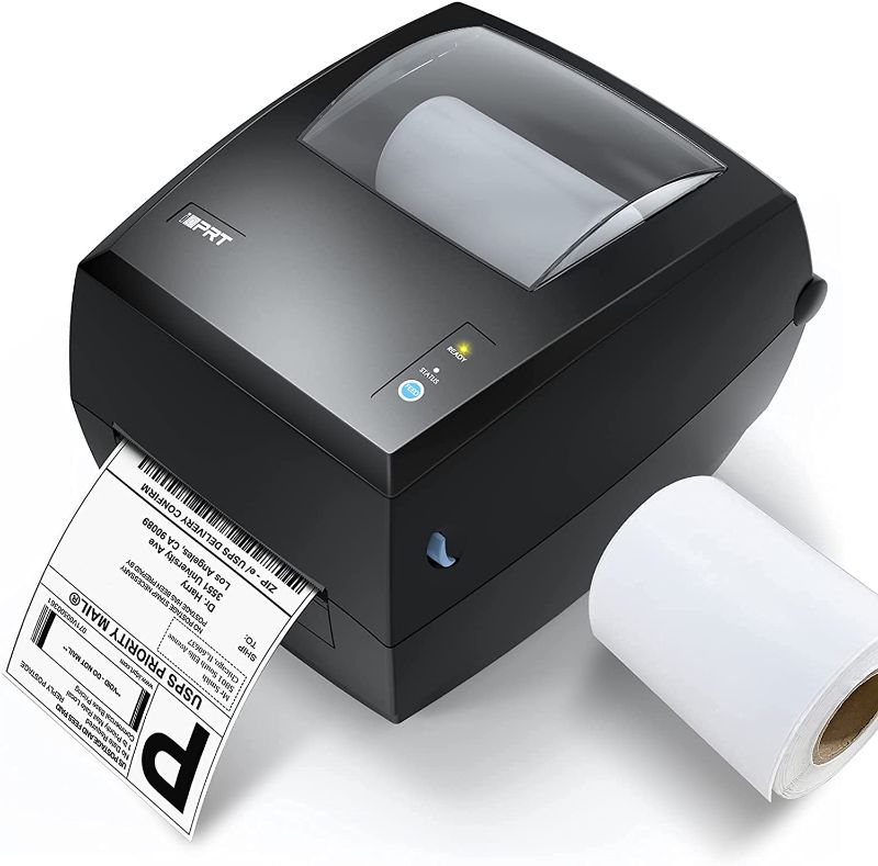 Photo 1 of iDPRT Thermal Label Printer, Label Maker for Shipping Packages & Small Business, Built-in Holder Shipping Label Printer SP420, Support 2" - 4.65" Monochrome Label Maker Compatible with Win, Mac&Linux
