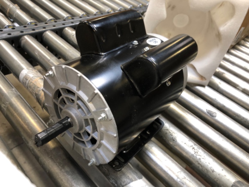 Photo 1 of 5 HP SPL 3450 RPM P56 Frame Air Compressor 60 Hz Electric Motor 208-230 Volts Century Motor Single Phase# B385 5/8" Keyed shaft 5HP SPL