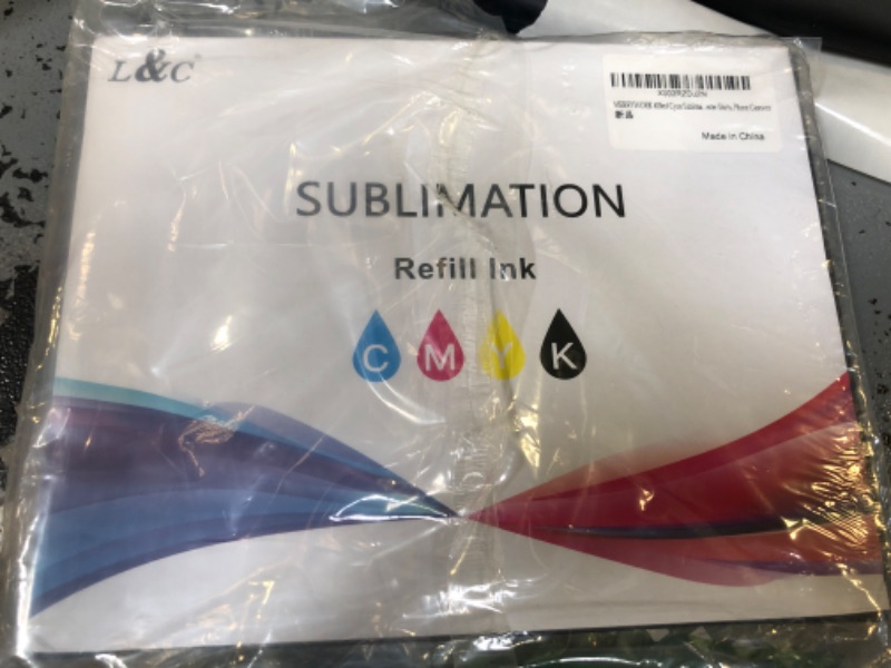 Photo 2 of L&C Sublimation Ink for epson 2803 2800 2720 2760 C88 C288 WF7710 WF3620 CISS Etc.. Dye Sublimation Heat Transfer Ink 4 Color