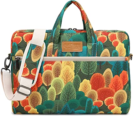 Photo 1 of DACHEE Colorful Forest Pattern 15 inch Waterproof Laptop Shoulder Messenger Bag for 14 Inch to15.6 inch Laptop laptop Case
