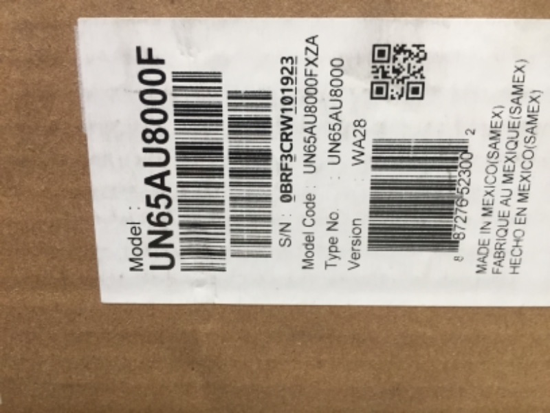 Photo 1 of SAMSUNG 65-Inch Class Crystal UHD AU8000 Series - 4K UHD HDR Smart TV with Alexa Built-in (UN65AU8000FXZA, 2021 Model) -------- FACTORY SEALED