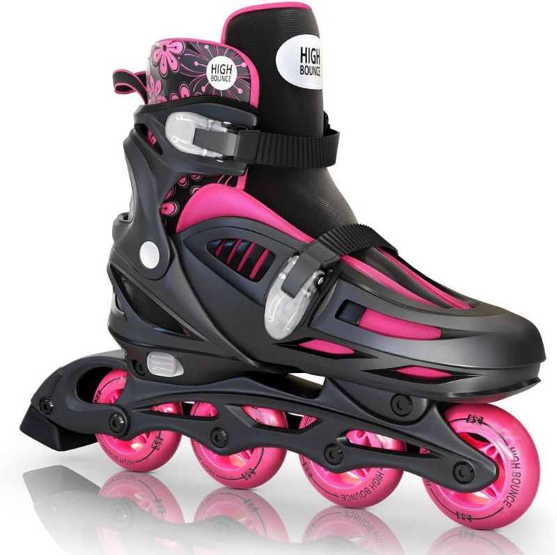 Photo 1 of Inline Skates for Girls and Boys, Roller Blades with Gel Wheels and Adjustable Sizing for Adults and Kids, Roller Blades for Men, Women, Girls, Boys, Lightweight Roller Blade Skates, High Bounce
