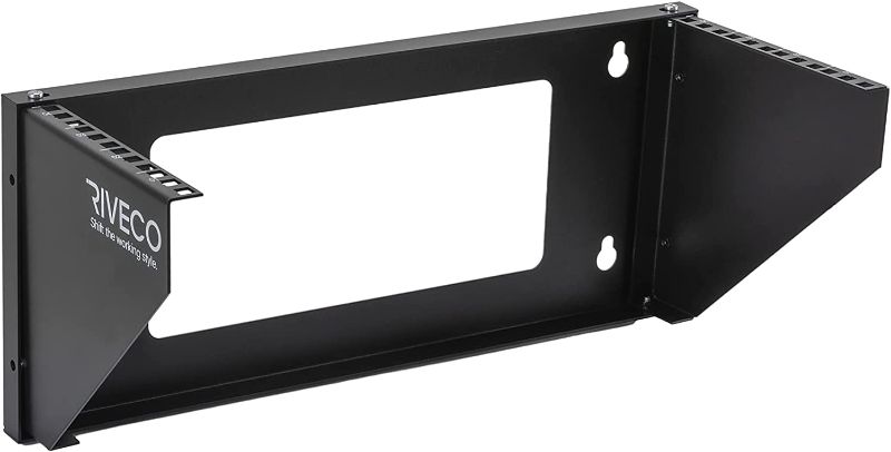 Photo 1 of RIVECO 4U Wall Mount Rack for Network| Reinforced Heavy Load 66-99 LBS Small Server Racks Vertical & Horizontal Mounting for 19 inches IT & Studio Equipment.
