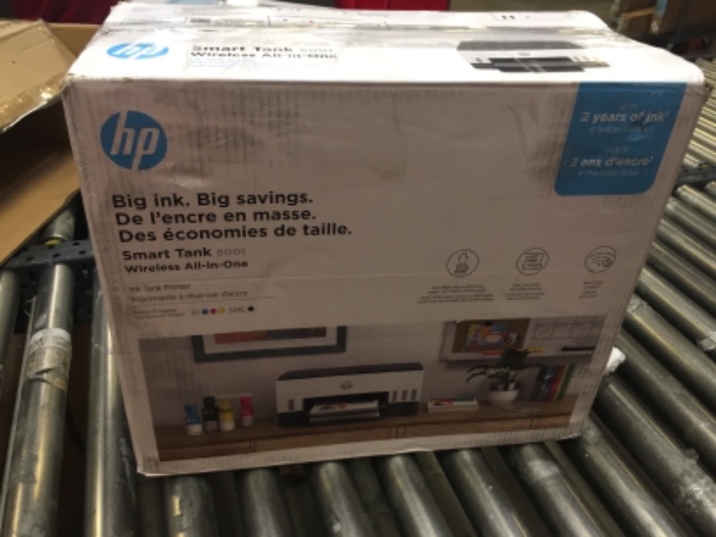 Photo 4 of HP Smart -Tank 6001 Wireless All-in-One Cartridge-free Ink Printer, up to 2 years of ink included, mobile print, scan, copy (2H0B9A)