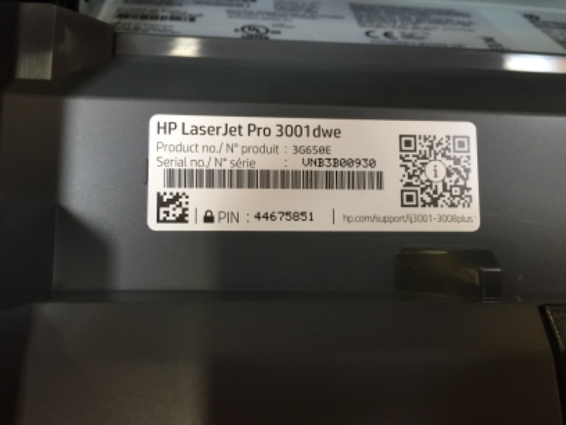 Photo 4 of HP LaserJet Pro 3001dwe Wireless Black & White Printer with HP+ Smart Office Features