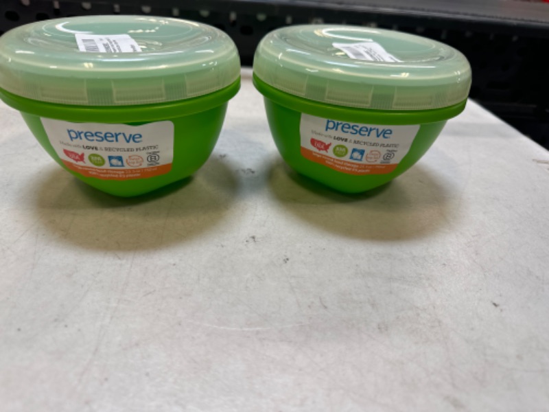 Photo 2 of 2Pack Preserve Food Storage Container, 25.5 Ounce/Large, Apple Green