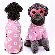 Photo 1 of  Size S-Dog Shirts Flowers Summer Cool Beach Shirts Comfy Stylish Breathable Puppy T-Shirts Vest Clothes for Dogs and Cats Pet Apparel Design Adorable Casual Cozy Dog Shirt Pink S