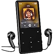 Photo 1 of 80GB Mp3 Player with Bluetooth 5.0,Play Music up to 30 Hours.HiFi MP3 Player with Video Playback, Image Viewer, FM Radio, Recording, and Zinc Alloy Body (with Earphones)