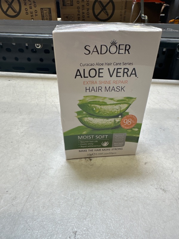 Photo 1 of  SADOER Aloe Vera Good Extra Shine Repair Hair Mask----Exp Date   04-2026