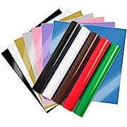 Photo 1 of IModeur Permanent Adhesive Vinyl Bundle - 12 Pack Vinyl Sheets (12”x 12” Glossy, Metallic) for Most Cutting Machines and Party Decoration, Sticker, Craft Cutter, Car Decal