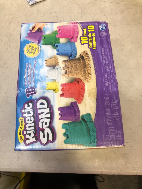 Photo 2 of Kinetic Sand, Castle Containers 10-Color Pack Colored Sand Toys for Kids Aged 3 and up Multicolor