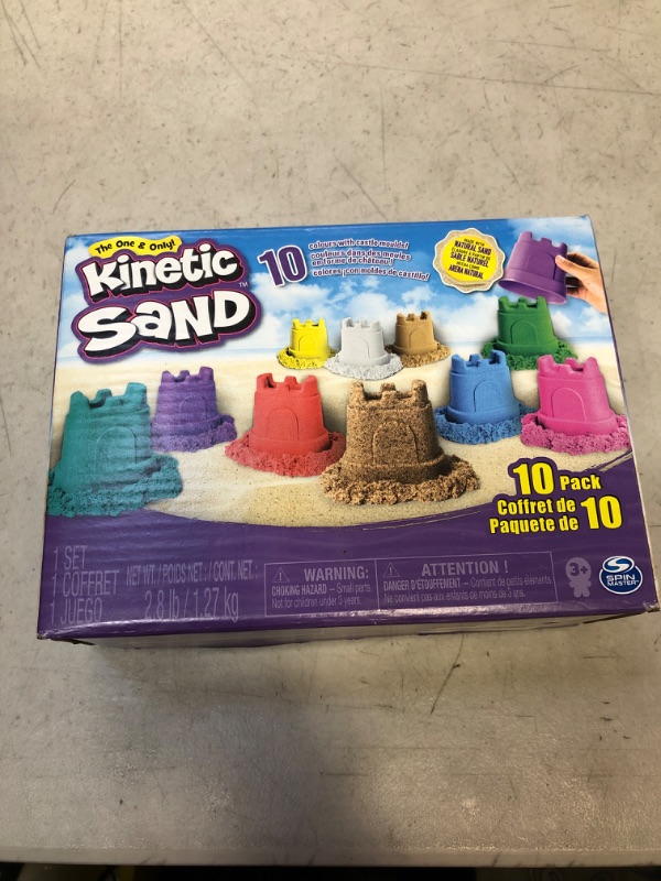 Photo 2 of Kinetic Sand, Castle Containers 10-Color Pack Colored Sand Toys for Kids Aged 3 and up Multicolor