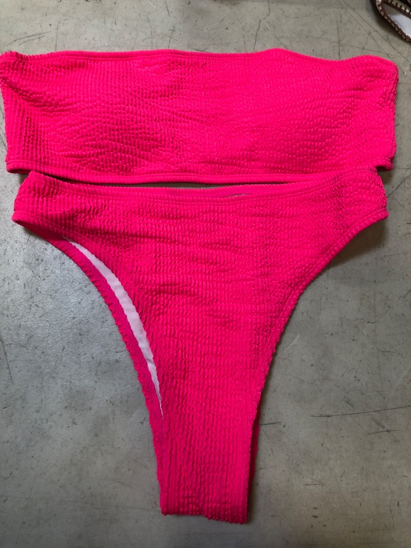 Photo 1 of 2-piece plus size pink swimsuit
