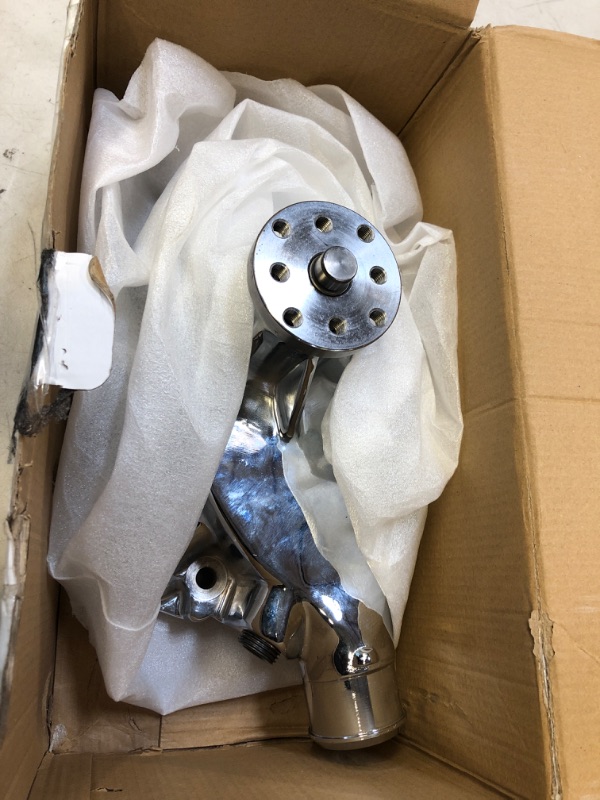 Photo 2 of DEMOTOR PERFORMANCE Short Water Pump Chrome Aluminum High Volume for 55-68 Big Block Chevy 396 427 454