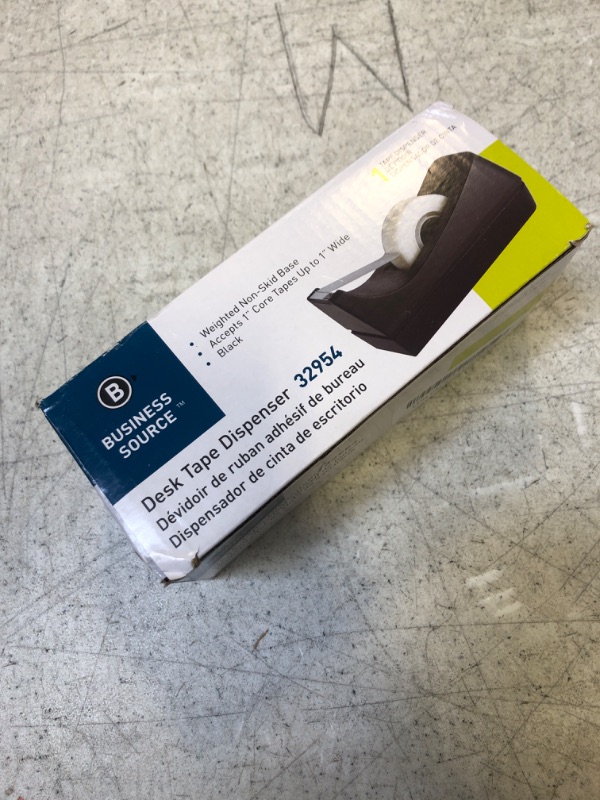 Photo 1 of Desktop Tape Dispenser - Non-Skid Base - Weighted Tape Roll Dispenser - Perfect for Office Home School (Tape not Included) CLASSROOM SUPPLIES 