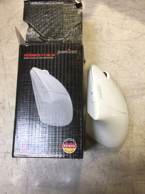 Photo 2 of Perixx PERIMICE-713 Wireless Ergonomic Vertical Mouse - 800/1200/1600 DPI - Right Handed - Recommended with RSI User
