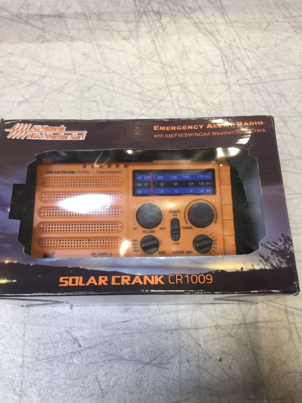 Photo 2 of 5000 Weather Radio,Solar Hand Crank 5-Way Power Emergency Radio,AM/FM/Shortwave/NOAA Alert Survival Portable Radio,Power Bank USB Charger,Camping Flashlight,Reading Lamp,Headphone Jack,SOS,Compass
