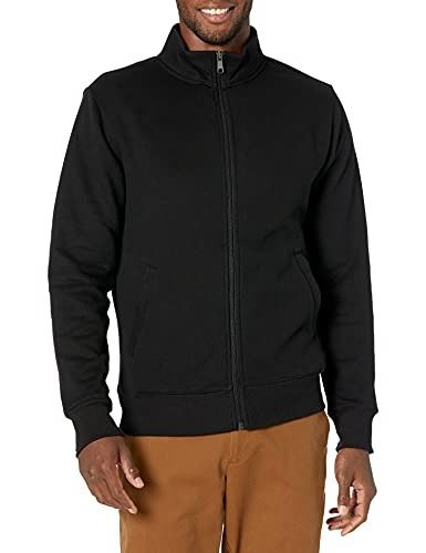 Photo 1 of Amazon Essentials Men's Full-Zip Fleece Mock Neck Sweatshirt, Black, X-Large
