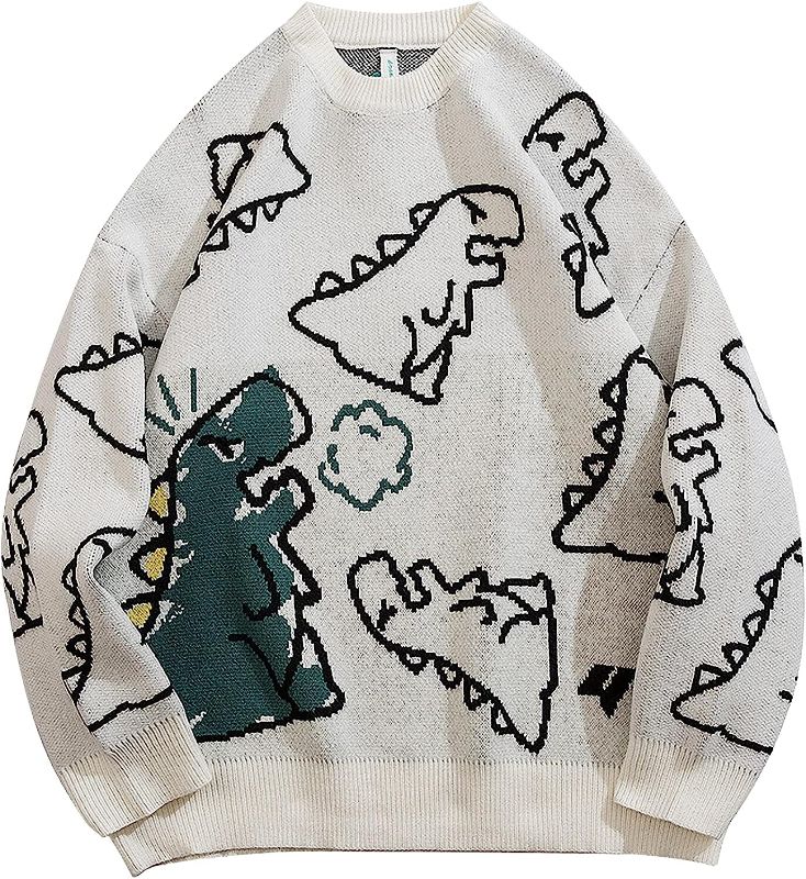 Photo 1 of Arssm Women’s Dinosaur Knit Sweater Kawaii Cute Oversized Pullover Sweaters- SIZE M 
