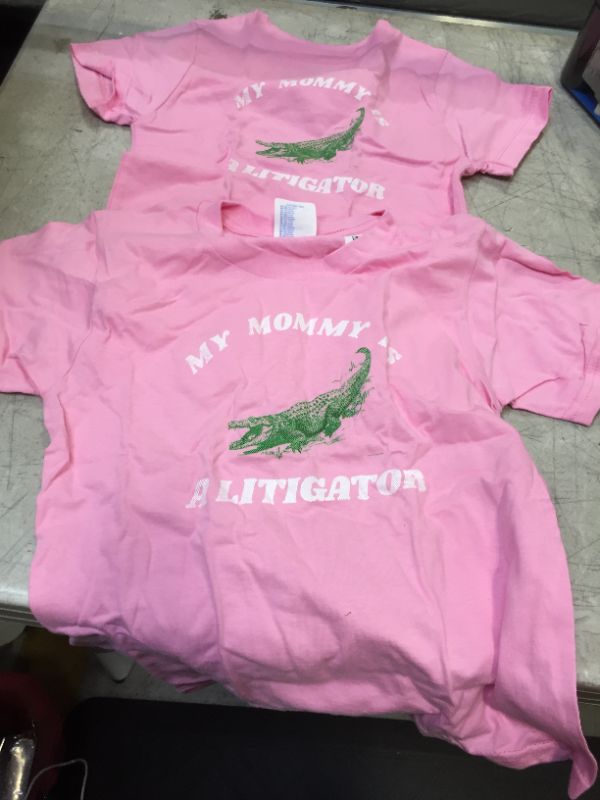 Photo 1 of 2 PACK GIRL PINK SHIRTALITIGATOR- SIZE XS