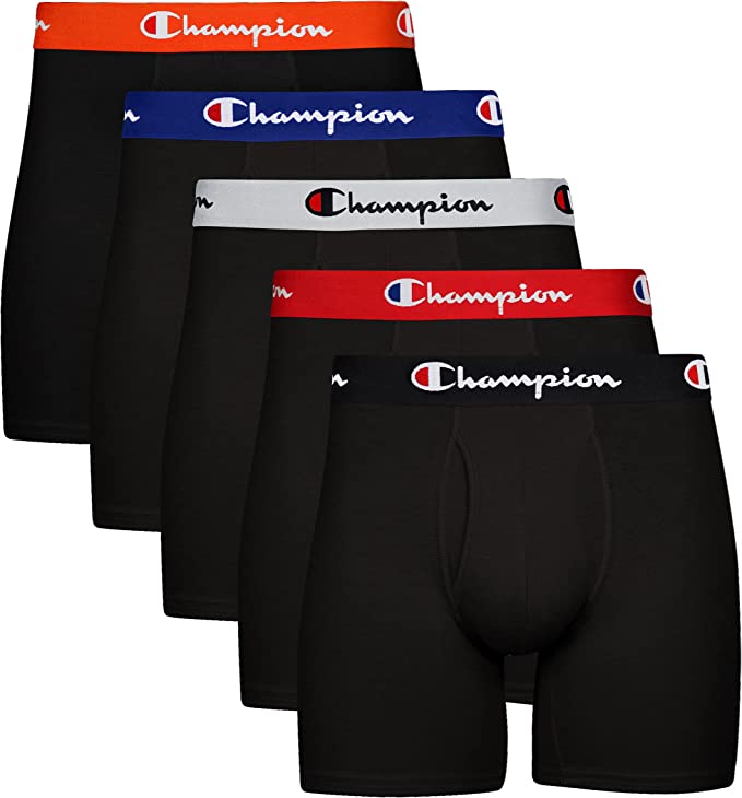 Photo 1 of Champion Men Men's Cotton Stretch Boxer Briefs, 3 and 5 Packs Available SIZE LARGE 