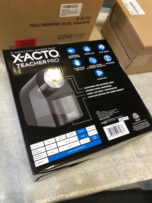 Photo 2 of X-Acto® TeacherPro® Classroom Electric Pencil Sharpener, Blue