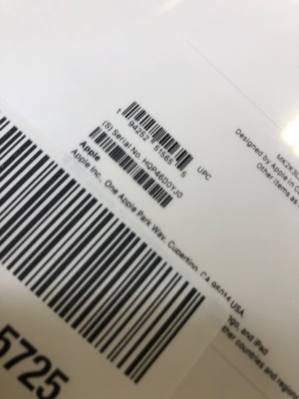 Photo 1 of Apple 10.2-inch iPad 2021 Wi-Fi 64GB - Space Gray