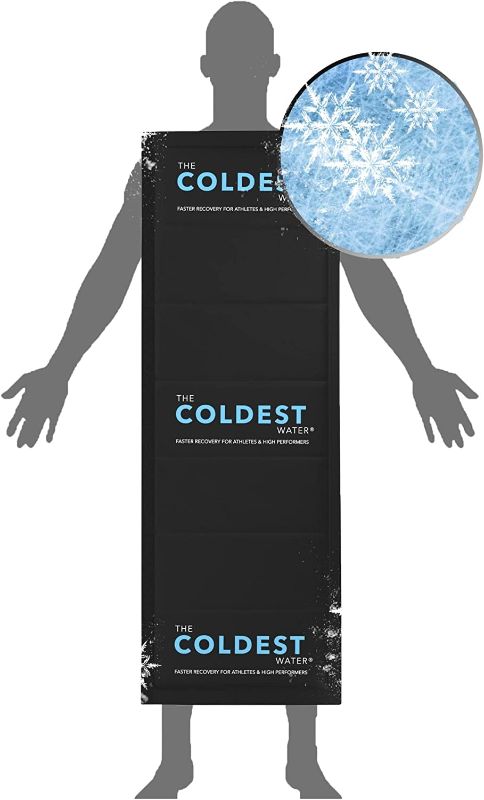 Photo 1 of Coldest Extra Large Ice Pack for Back and Full Body - Cold Compress for Pain Relief, Ice Blanket for Sleeping or Ice Pad Physical Therapy - Folds Compact (53" x 13" - Full Body)
