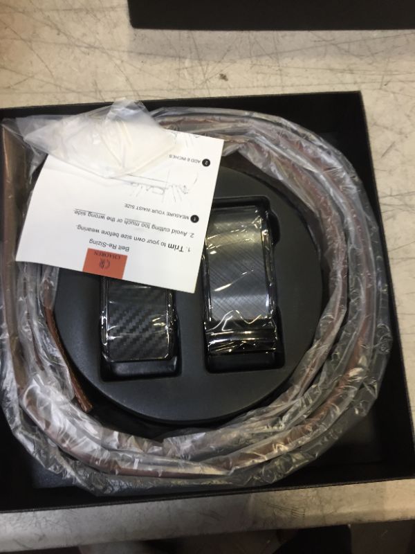 Photo 1 of CHAOREN Ratchet Belts for Men 2 Pack - Men Belt Dress 1 1/4" in Gift Set Box- Design Belt Meet Almost Any Occasion and Outfit
