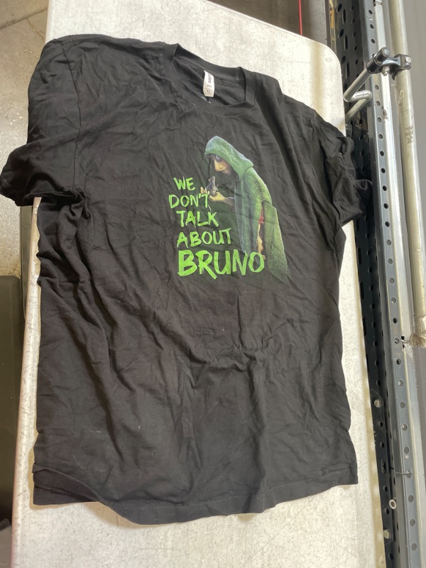 Photo 2 of Men's Encanto We Don't Talk About Bruno Green Text Graphic Tee 2XL