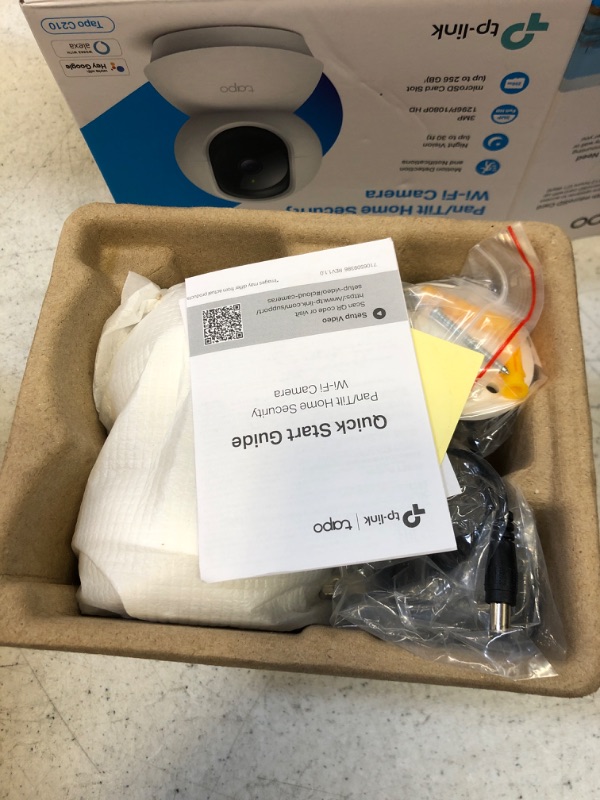 Photo 1 of TP-Link Tapo 2K Pan Tilt Security Camera for Baby Monitor, Dog Camera w/ Motion Detection, 2-Way Audio Siren, Night Vision, Cloud &SD Card Storage (Up to 256 GB), Works with Alexa & Google Home (C210)