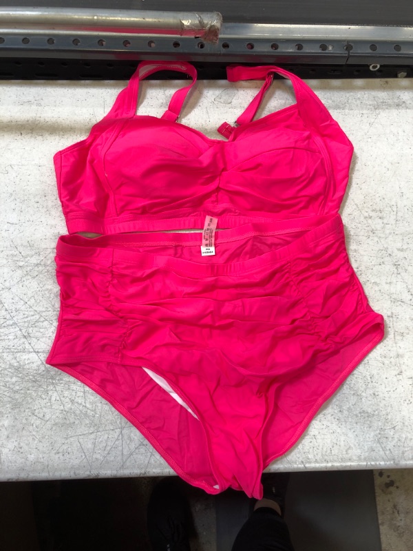 Photo 1 of 2 PIECE PINK SWIMSUIT SIZE 20W