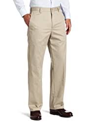 Photo 1 of IZOD Men's American Chino Flat Front Straight Fit Pant 40W x 30L Khaki