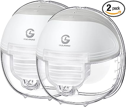 Photo 1 of GULANNE Wearable Breast Pump Hands Free, Wearable Pumps for Breastfeeding, Hands Free Electric Breast Pump, Low Noise&Leak-Proof Design, 2 Modes & 9 Levels, Come with Flange 24mm& 27mm