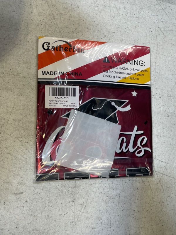 Photo 1 of Graduation Party Decorations, Congrats Grad Balloons for 2023 Graduation Party Supplies,12 pcs Class Maroon Balloons, 17 Inch