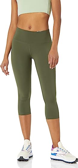 Photo 1 of Amazon Essentials Women's Active Sculpt Mid Rise Capri Legging
