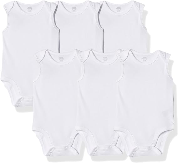 Photo 1 of Amazon Essentials Unisex Babies' Sleeveless Bodysuits, Pack of 6 SIZE 24M
