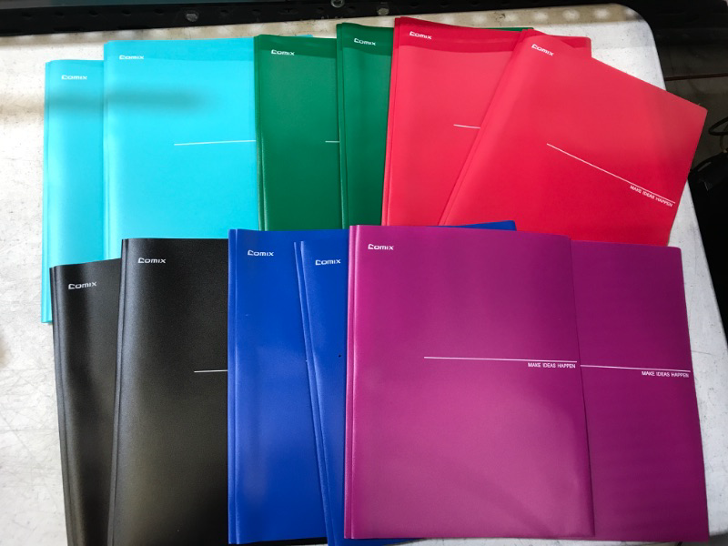 Photo 1 of 12 PACK FOLDERS ASSORTED COLORS 