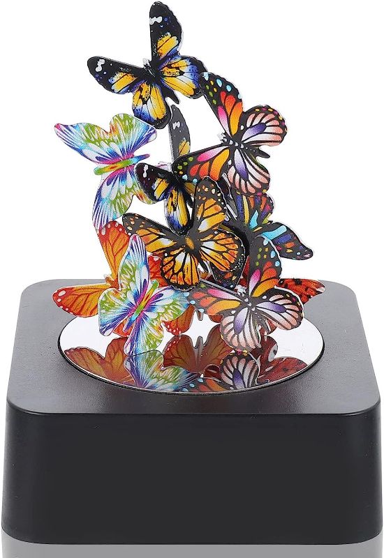 Photo 1 of Desk Sculpture Butterflies Desktop Toy Fidget Toy for Office Gift Sculpture Decor Fidget Toy for Intelligence Development Toy Magnetic Desktop Sculpture