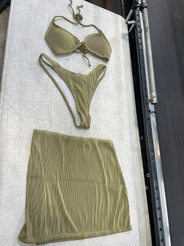 Photo 1 of 3 PIECE BATHING SUIT L 